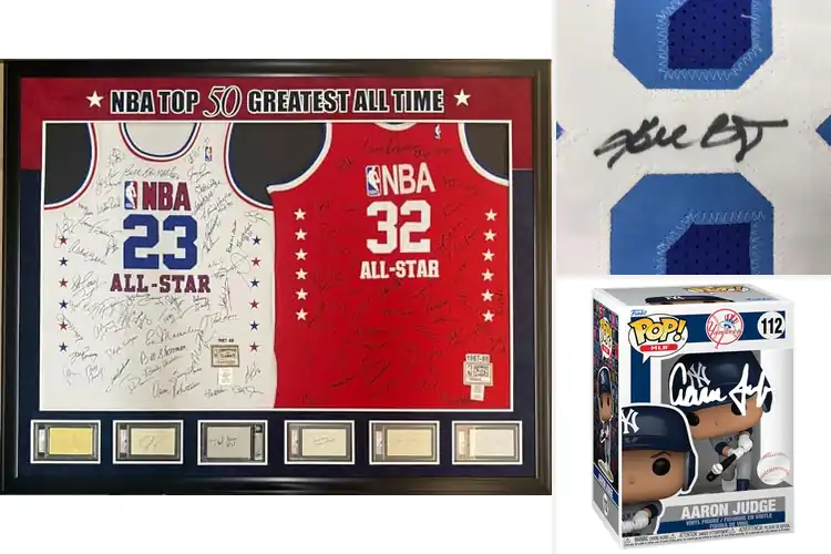 Detailed view of Best Autographed Items: Own a Piece of History Today