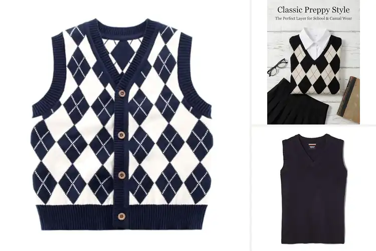 Detailed view of Best Boys Knit Waistcoats: Top Cozy & Stylish Picks