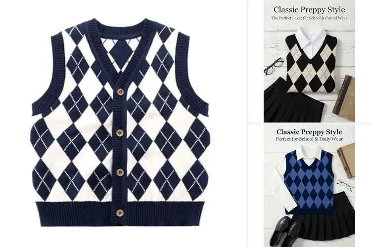 Detailed view of Best Boys Knitted Waistcoats