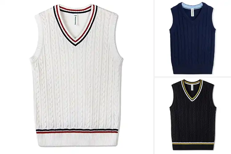 Detailed view of Best Children’s Knit Sweater Vests