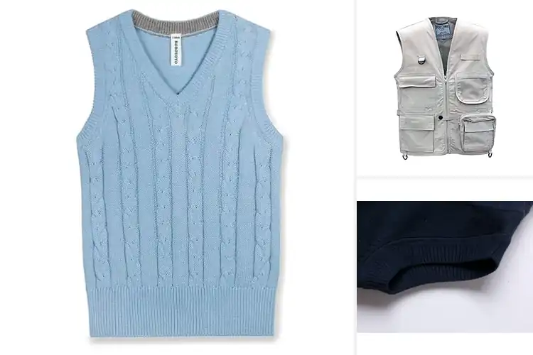 Detailed view of Best Cotton Fabric Kids Vest For Daily Wear