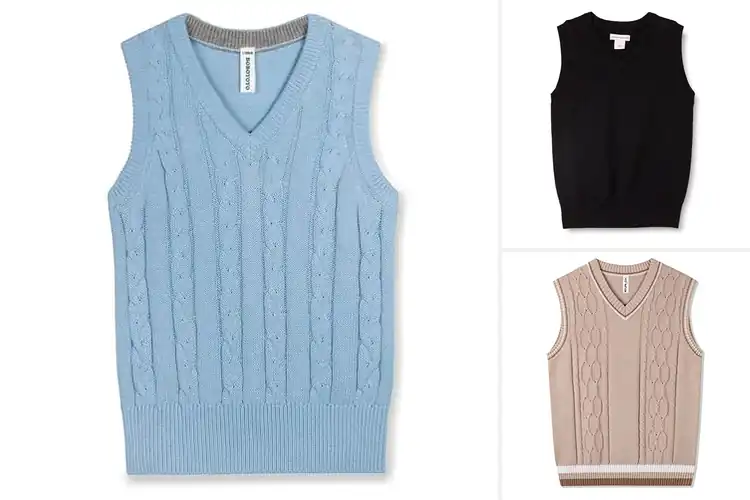 Detailed view of Best Cotton Knit Vest For Kids Comfort