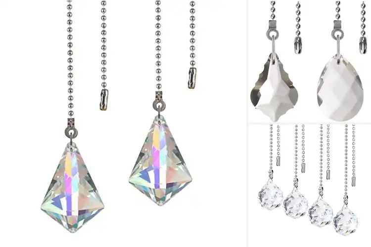 Detailed view of Best Crystal Ceiling Fan Chains