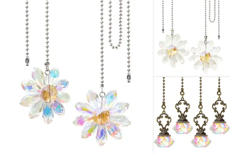 Detailed view of Best Crystal Fan Pendants