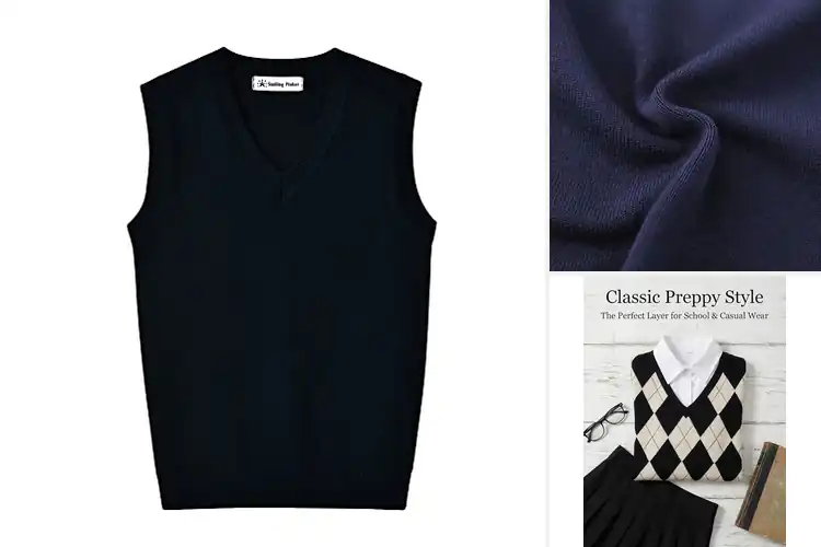 Detailed view of Best Everyday School Uniform Vest For Boys Girls