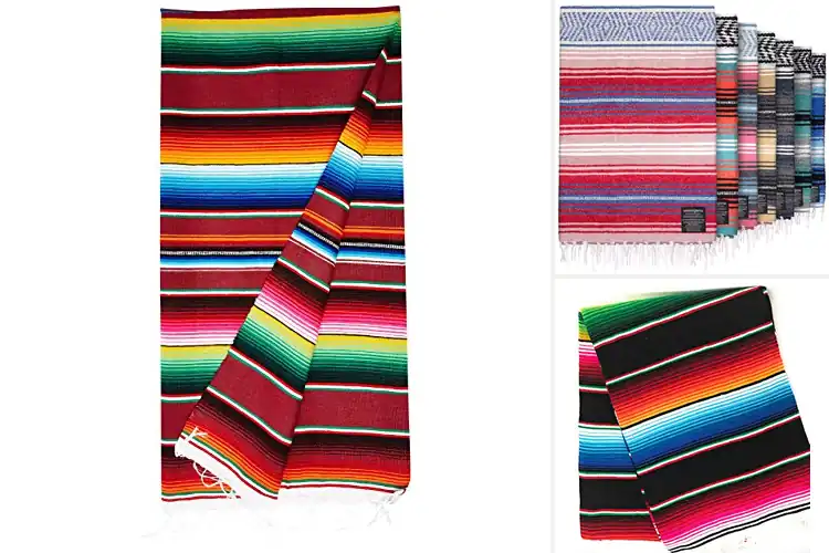 Detailed view of Best Genuine Mexican Serape Blanket