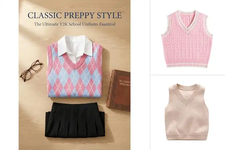 Detailed view of Best Girls Knitted Vests: Cozy & Cute Styles for Easy Choice