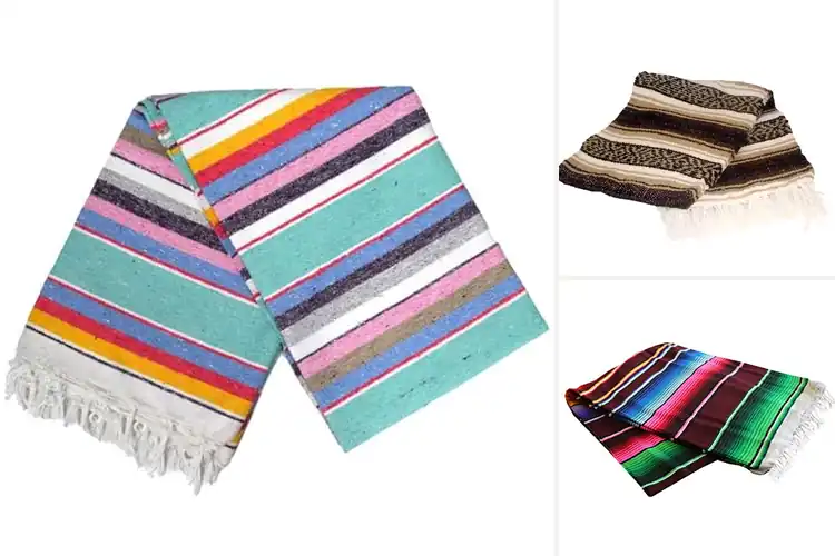 Detailed view of Best Handmade Serape Blanket Quality