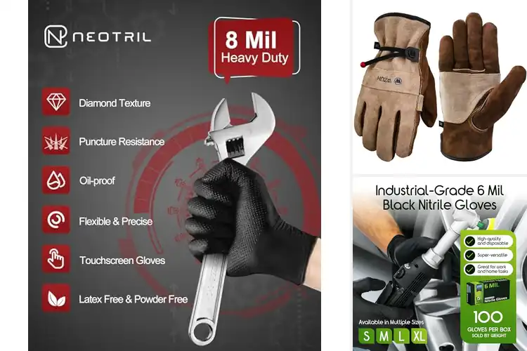 Detailed view of Best Heavy Duty Gloves