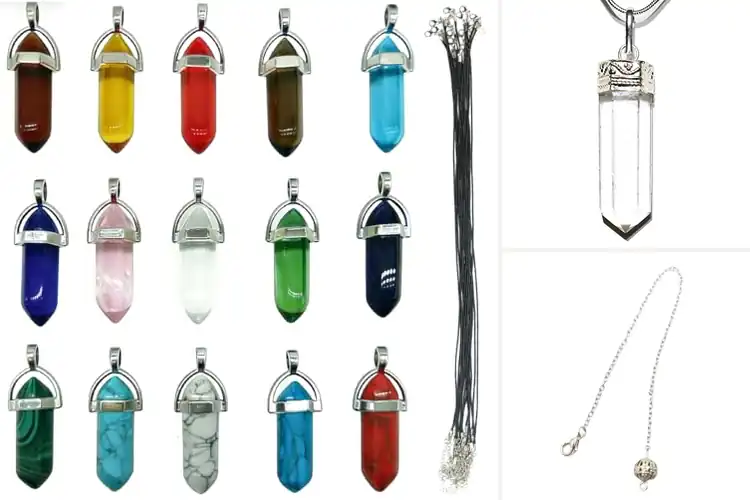 Detailed view of Best Multi-Use Crystal Pendant Chains