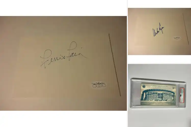 Detailed view of Best Rare MLB Cut Signatures