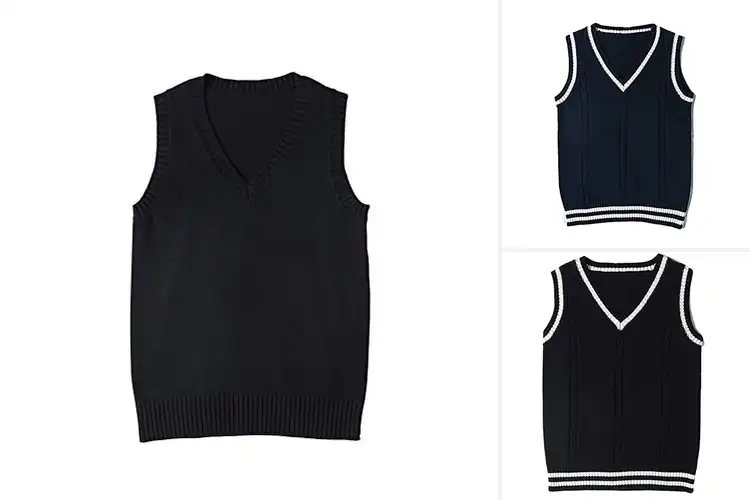 Detailed view of Best School Knit Vests: Top 10 Stylish & Cozy Picks for You