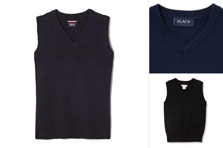 Detailed view of Best School Uniform Sweater Vests