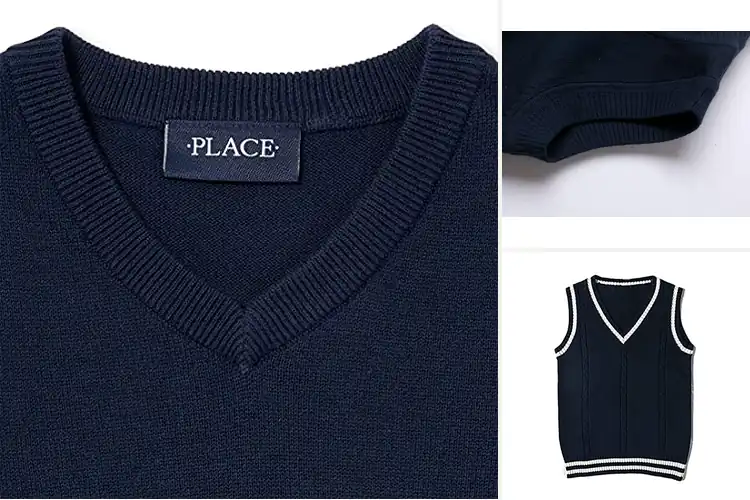 Detailed view of Best School Uniform Vests