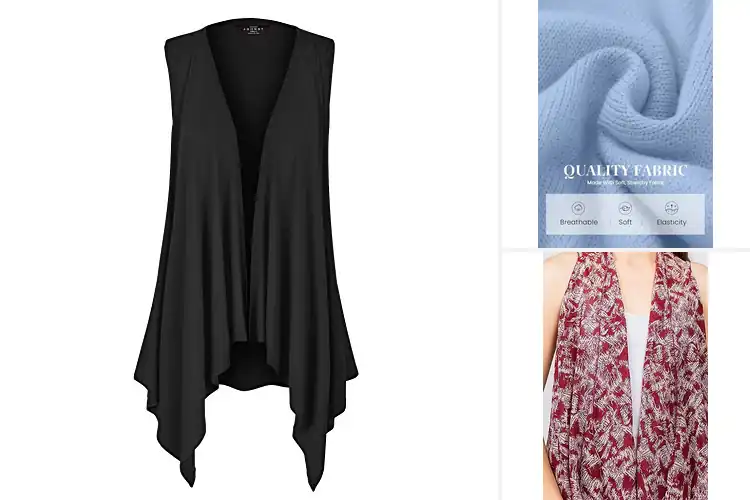 Detailed view of Best Sleeveless Cardigans