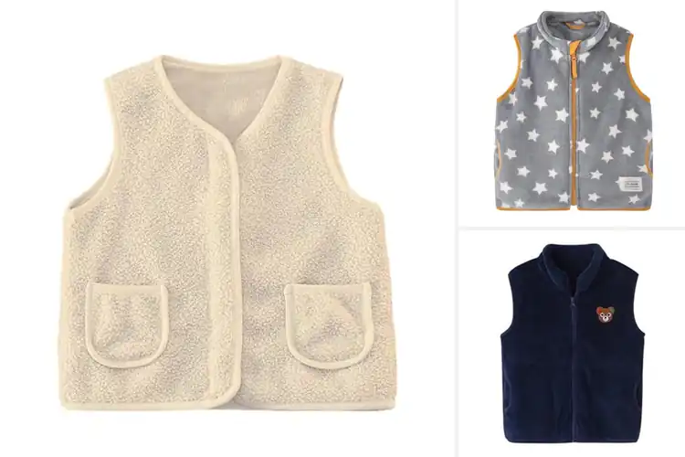 Detailed view of Best Soft And Skin friendly Kids Waistcoat