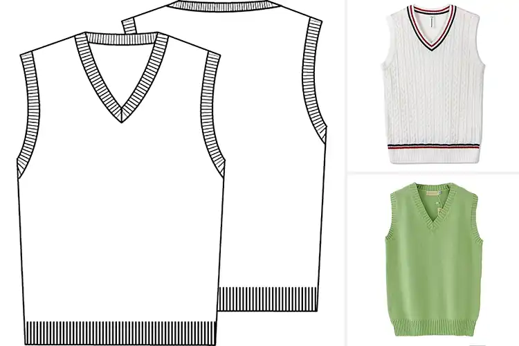 Detailed view of Best Unisex Knit Vests