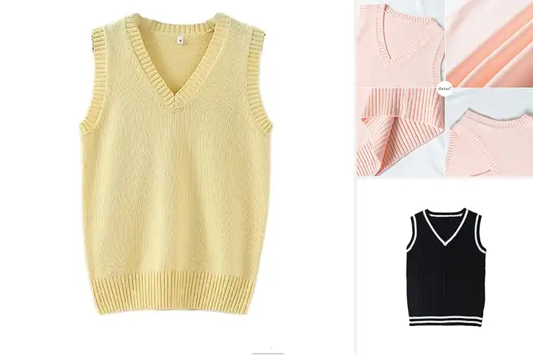 Detailed view of Best Unisex School Vest Tops