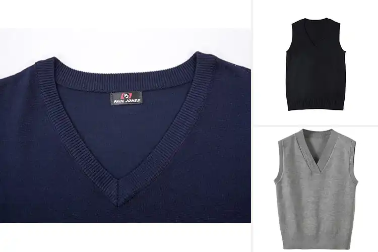 Detailed view of Best V-Neck Sweater Vests