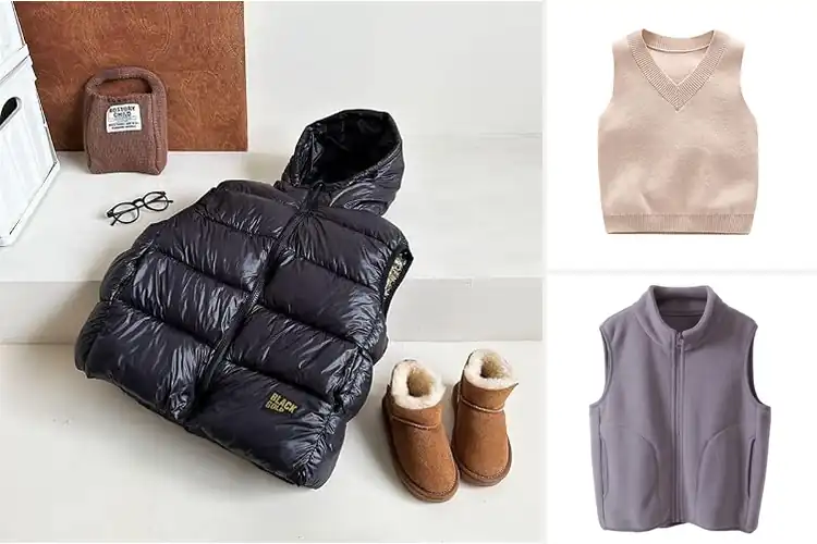 Detailed view of best warm cotton vests for children
