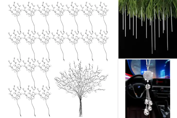 Detailed view of Best White Crystal Ornaments