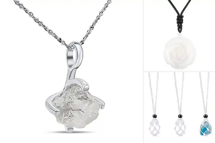 Detailed view of Best White Crystal Pendants